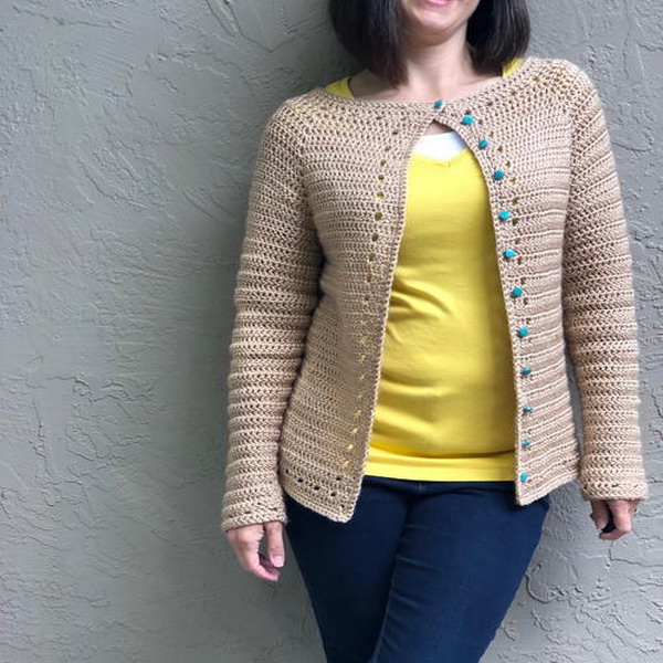 Spring Cardi Free Crochet Pattern