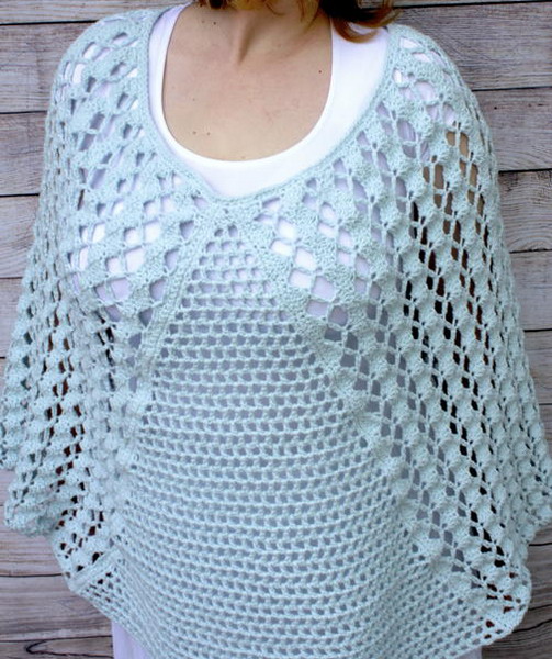 Whimsical Waves Poncho Pattern