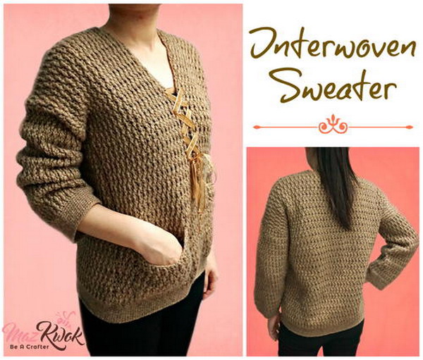Interwoven Sweater Free Crochet Pattern