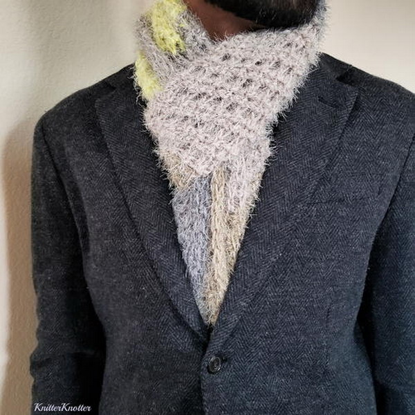 Frosty Ridge Scarf Free Crochet Pattern