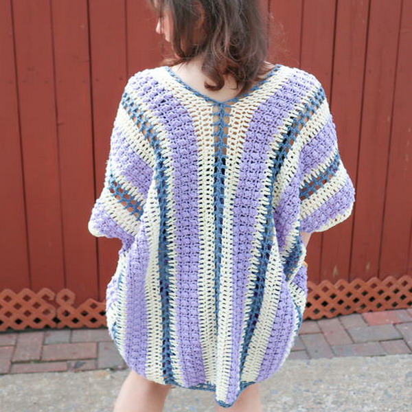 Wisteria Drop Kimono Free Crochet Pattern » Weave Crochet