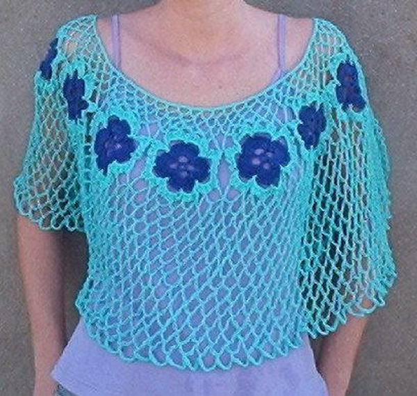 Beauty in Bloom Poncho Free Crochet Pattern