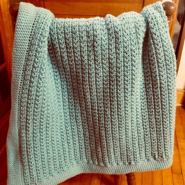 Blooming Crochet Star Stitch Blanket