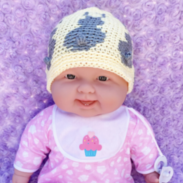 Cinna-bunny Tapestry Crochet Hat