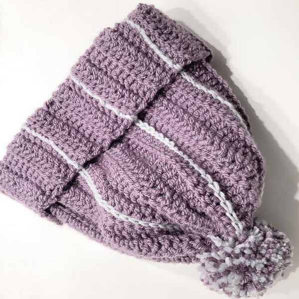 Easy Crochet Striped Cap Free Crochet Pattern