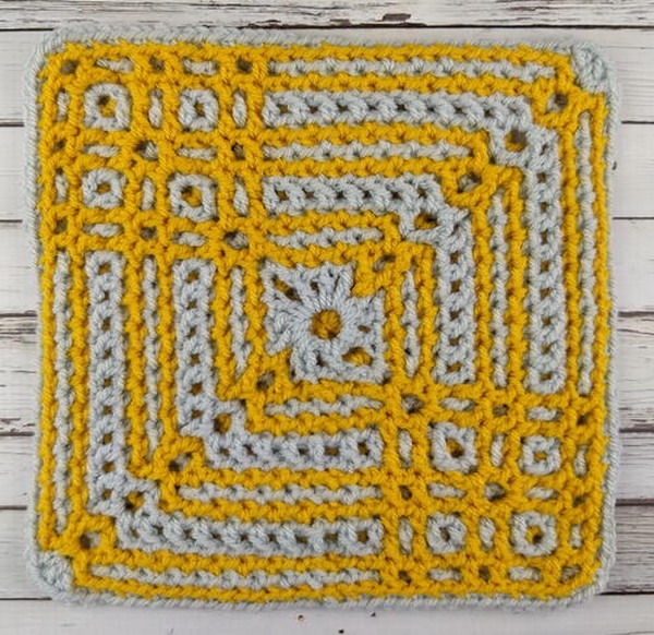 October Square Free Crochet Pattern