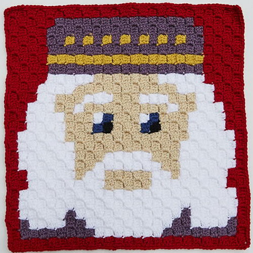 Albus Dumbledore C2c Crochet Block
