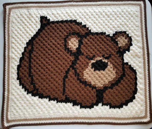 Sleepy Bear Baby Blanket