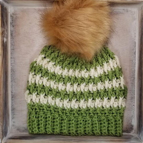 Alpine Stripe Beanie Free Crochet Pattern