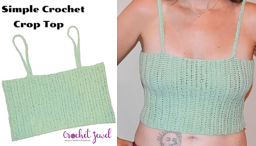 How To Crochet An Easy Crop Top (all Sizes) Tutorial