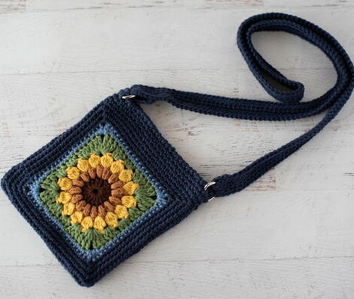Sassy Sunflower Crossbody Bag