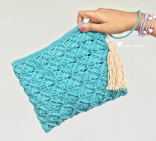 Crochet Bavarian Stitch Pouch