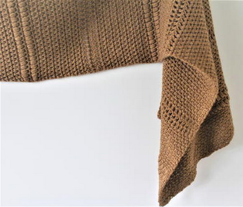 Brianna Sideways Shawl Free Crochet Pattern