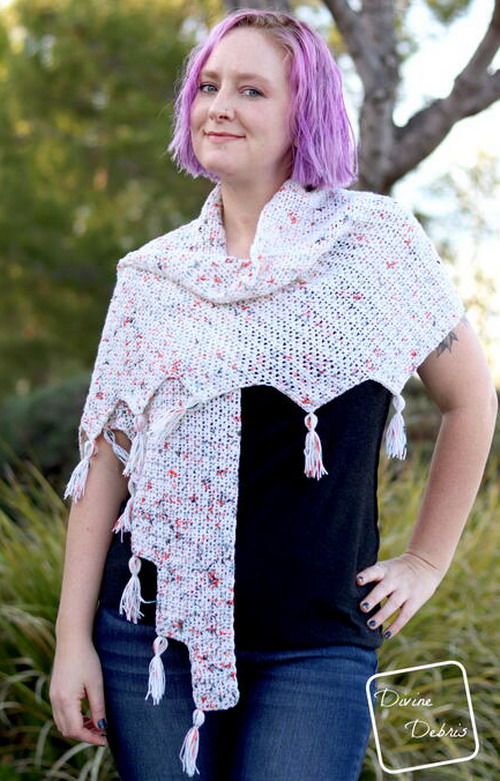Lois Shawl Free Crochet Pattern