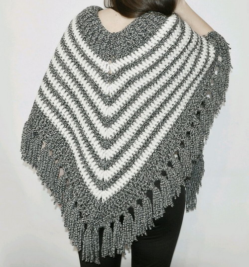 Crochet poncho pattern