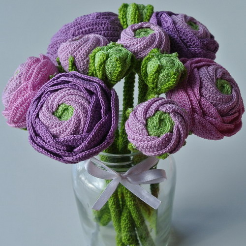 Crochet flower bouquet