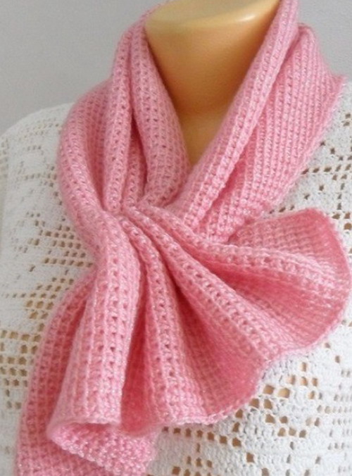 Tunisian crochet scarf patterns