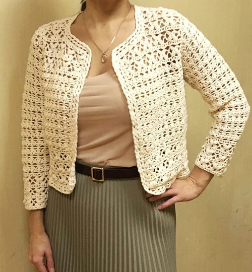Simple crochet jacket pattern » Weave Crochet