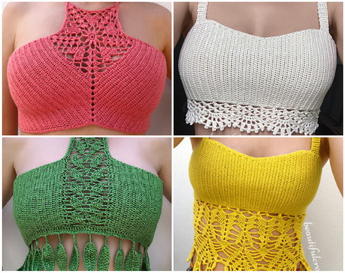 Summer crochet crop top pattern