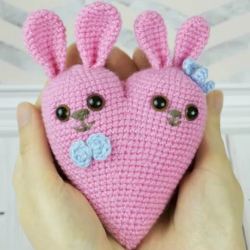 Bunny Heart Amigurumi