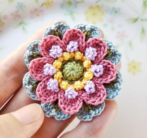 Sweet Flower Free Crochet Pattern