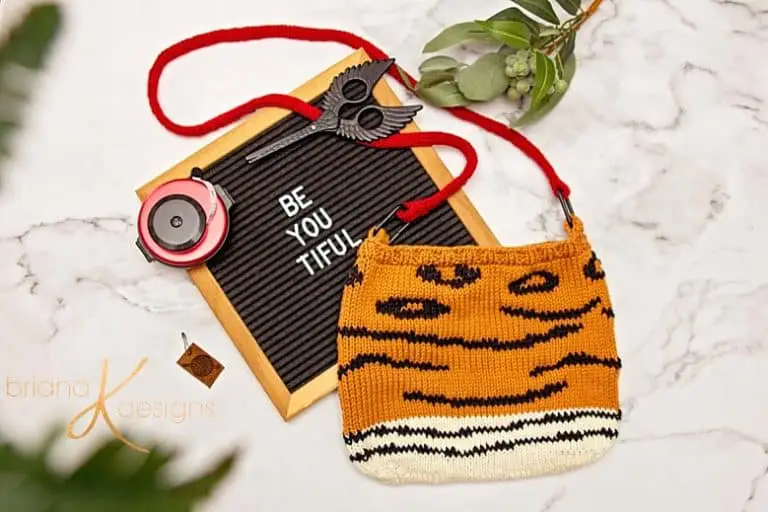Animal Print Crochet Bag