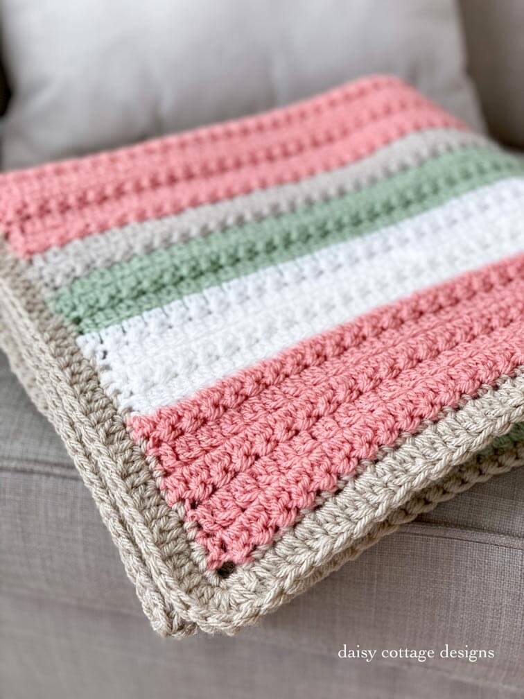 Textured Stripe Blanket Tutorial