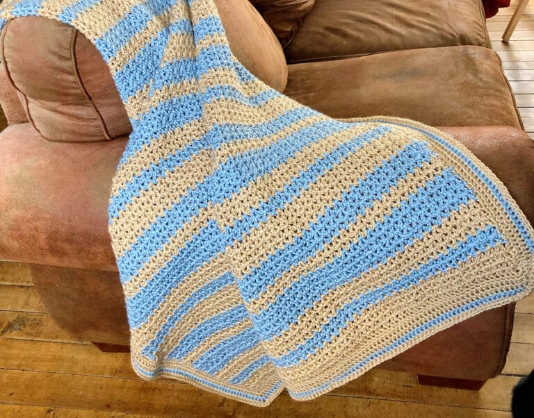 Crochet Rustic Country Blanket