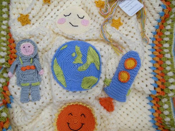 Crochet space blanket