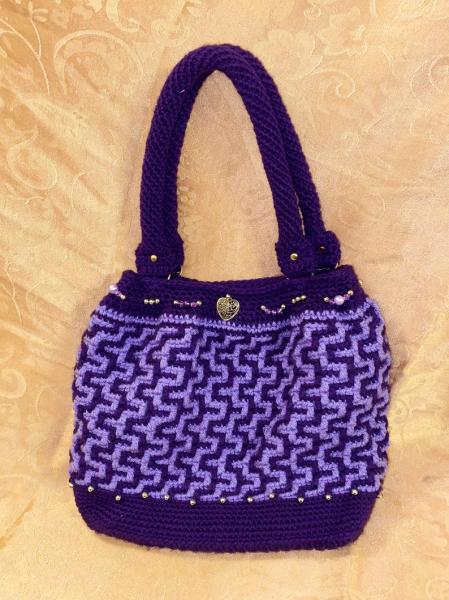 Mosaic crochet bag