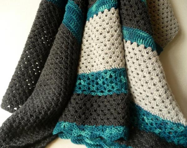 Modern crochet blankets