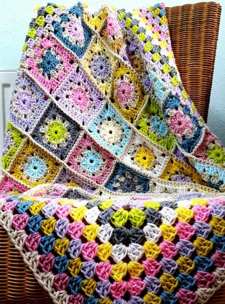 Granny square blanket