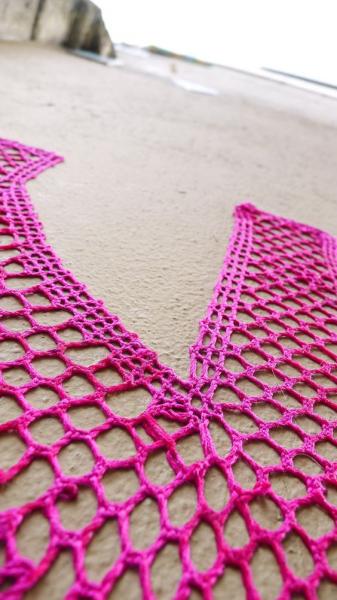 Honeycomb lace crochet