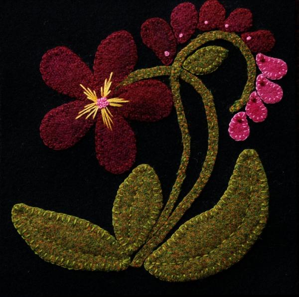 Flower applique pattern