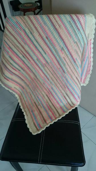 Afghan tunisian crochet blanket