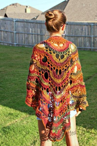 How to wear a virus shawl