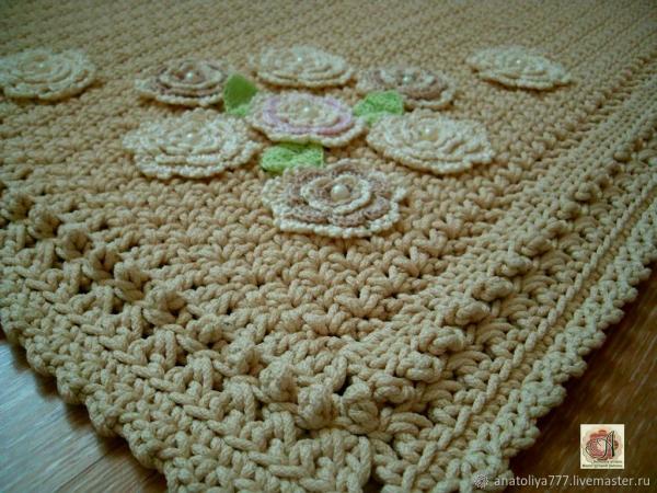 Continuous crochet blanket pattern