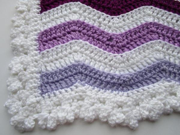 Ripple wave crochet pattern