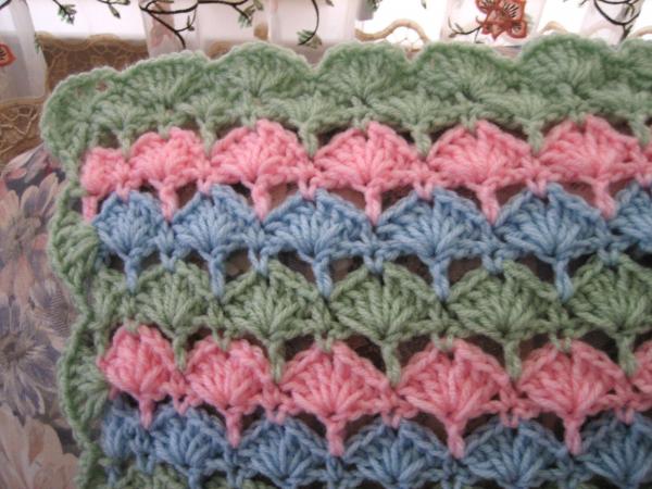 Sea shell afghan crochet pattern