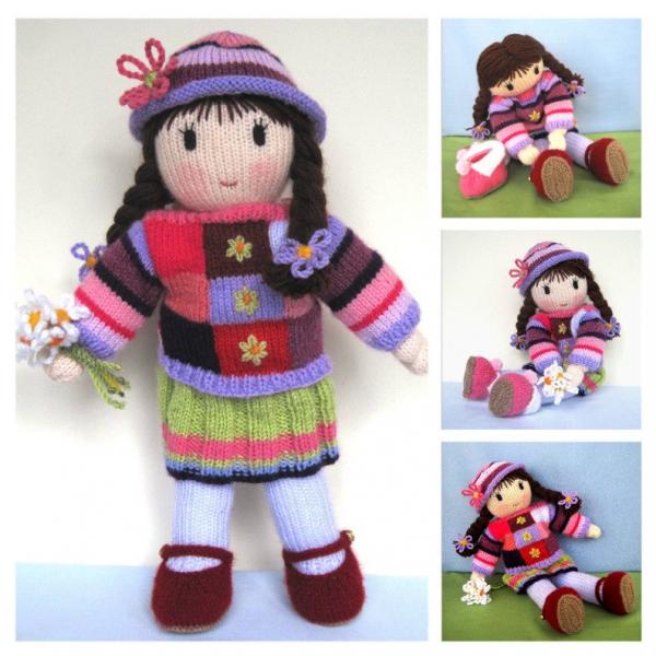 Free knitting patterns toys dolls