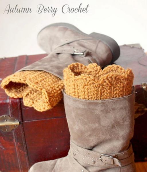 Scalloped Boot Cuffs