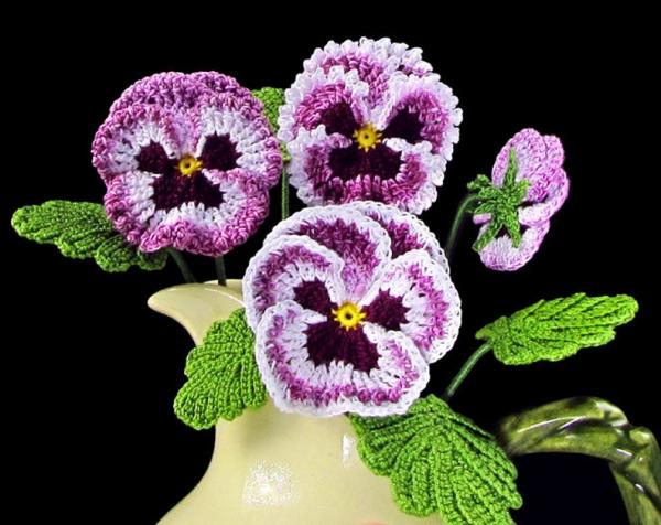 Irish crochet flower pattern