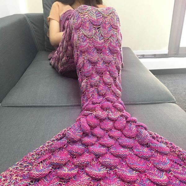 How to crochet a mermaid tail blanket