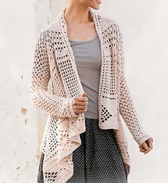 Blossoming Beauty Cardigan Free Crochet Pattern