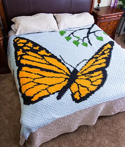 C2C Butterfly Blanket