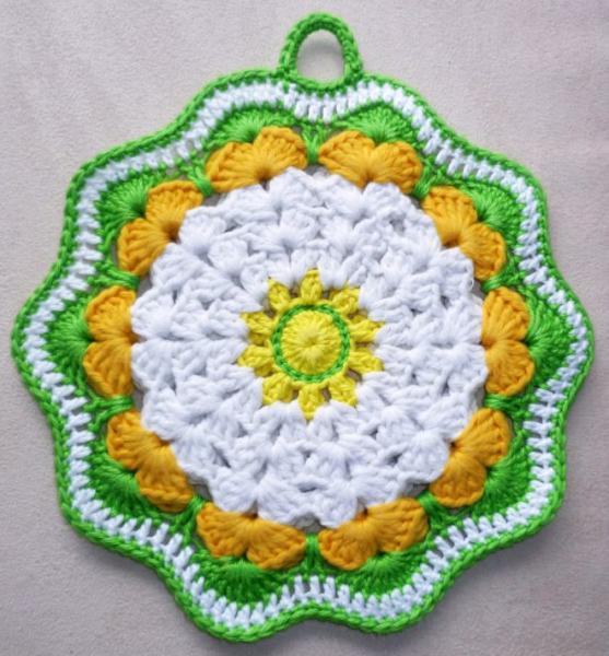 Free crochet oven mitt pattern