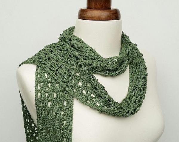 Crochet summer scarf
