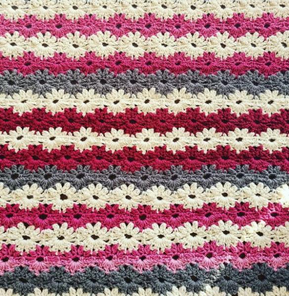 Petal Stitch Blanket Free Crochet Patterns