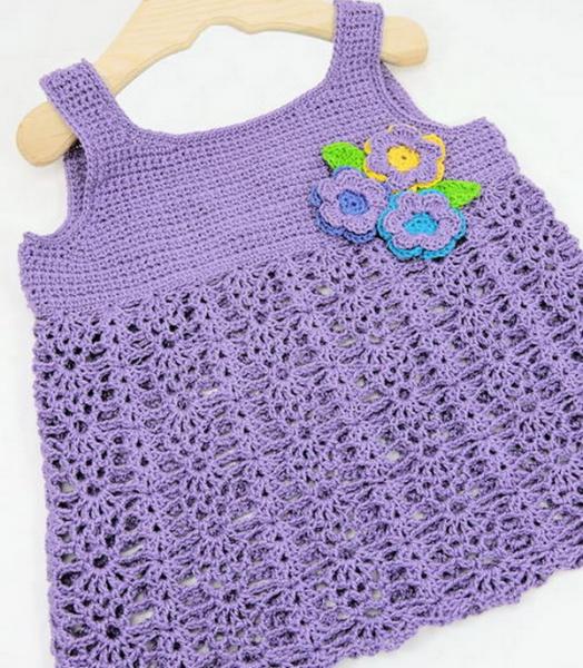 Bouquet Crochet Baby Top