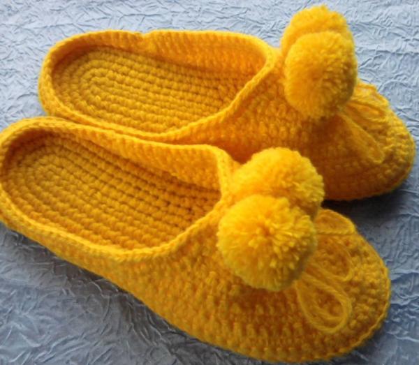 Crochet slippers